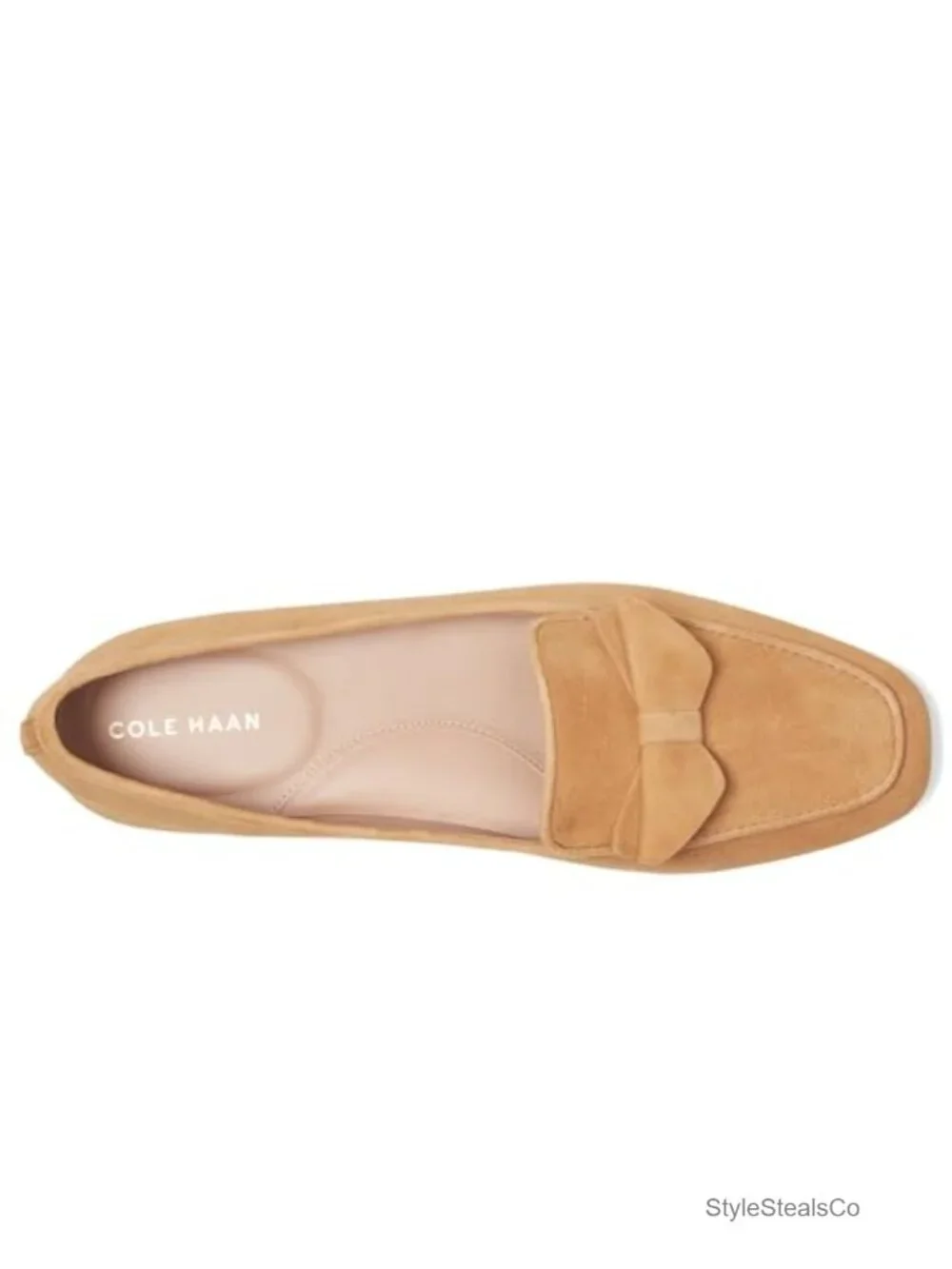 Pointed Toe Venetian Loafer with Bow Detail